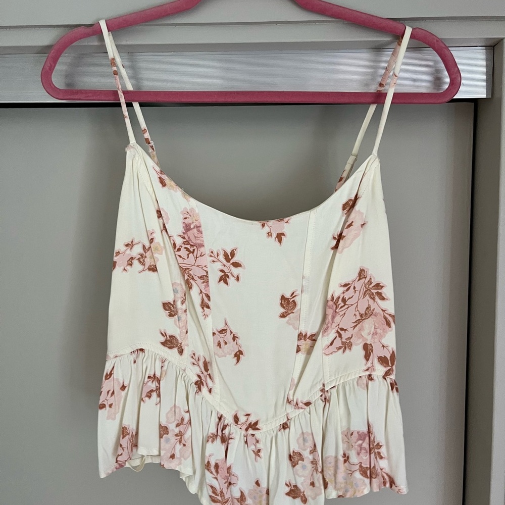 Floral Spaghetti Strap Top